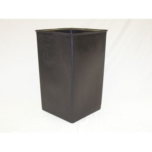 Witt Industries® 36 Gallon Square Rigid Plastic Liner, 17x17x27, Black